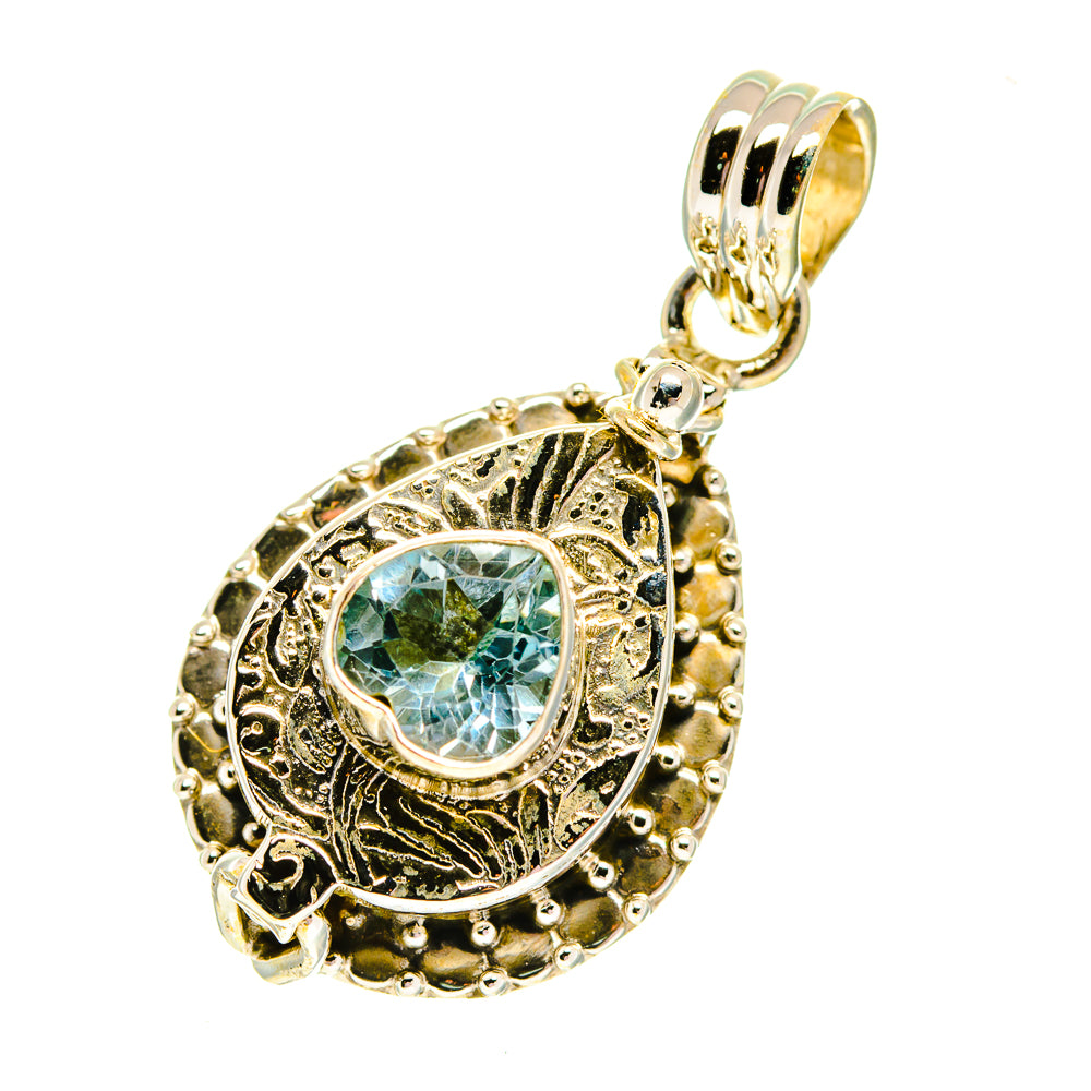 Blue Topaz Pendants handcrafted by Anasilvercos - PD760727