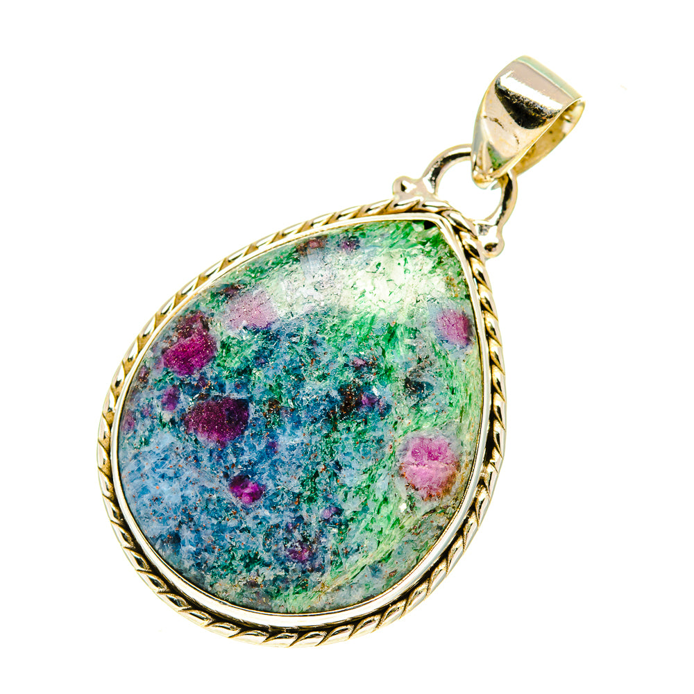 Ruby Fuchsite Pendants handcrafted by Anasilvercos - PD760732