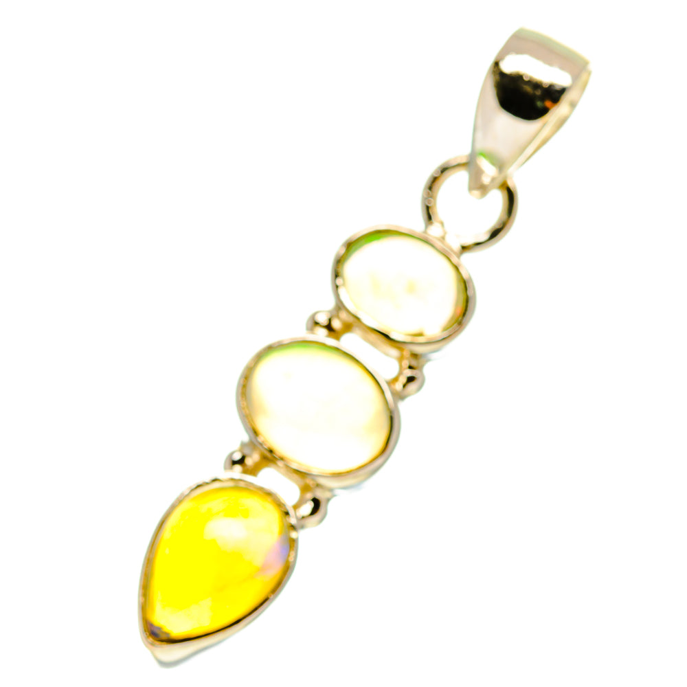 Ethiopian Opal Pendants handcrafted by Anasilvercos - PD760737