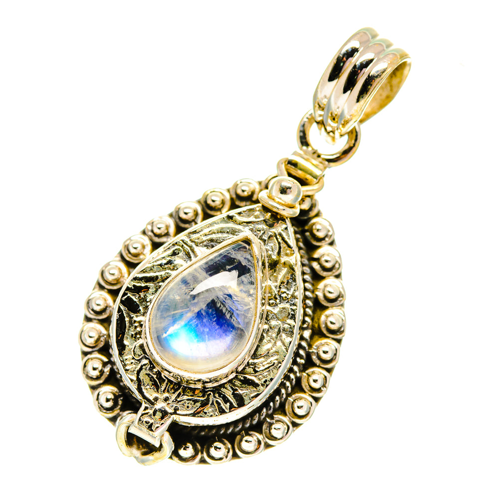 Rainbow Moonstone Pendants handcrafted by Anasilvercos - PD760739