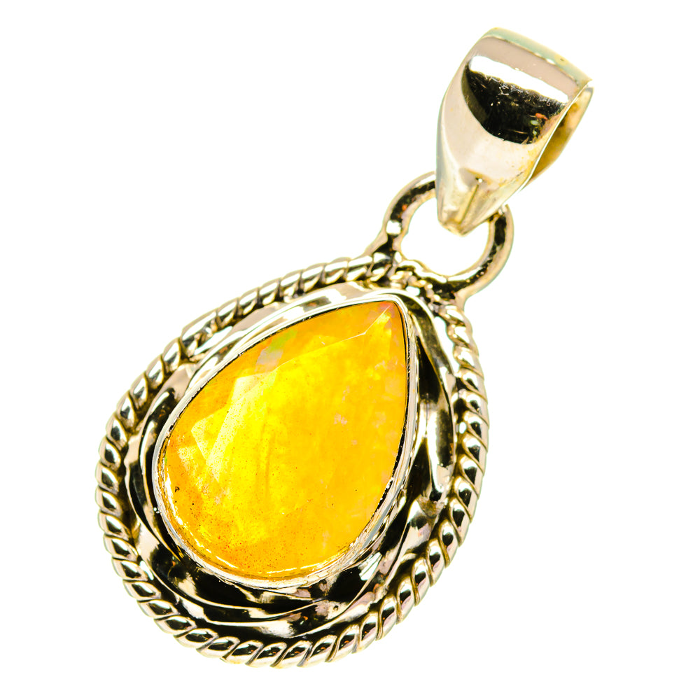 Ethiopian Opal Pendants handcrafted by Anasilvercos - PD760744