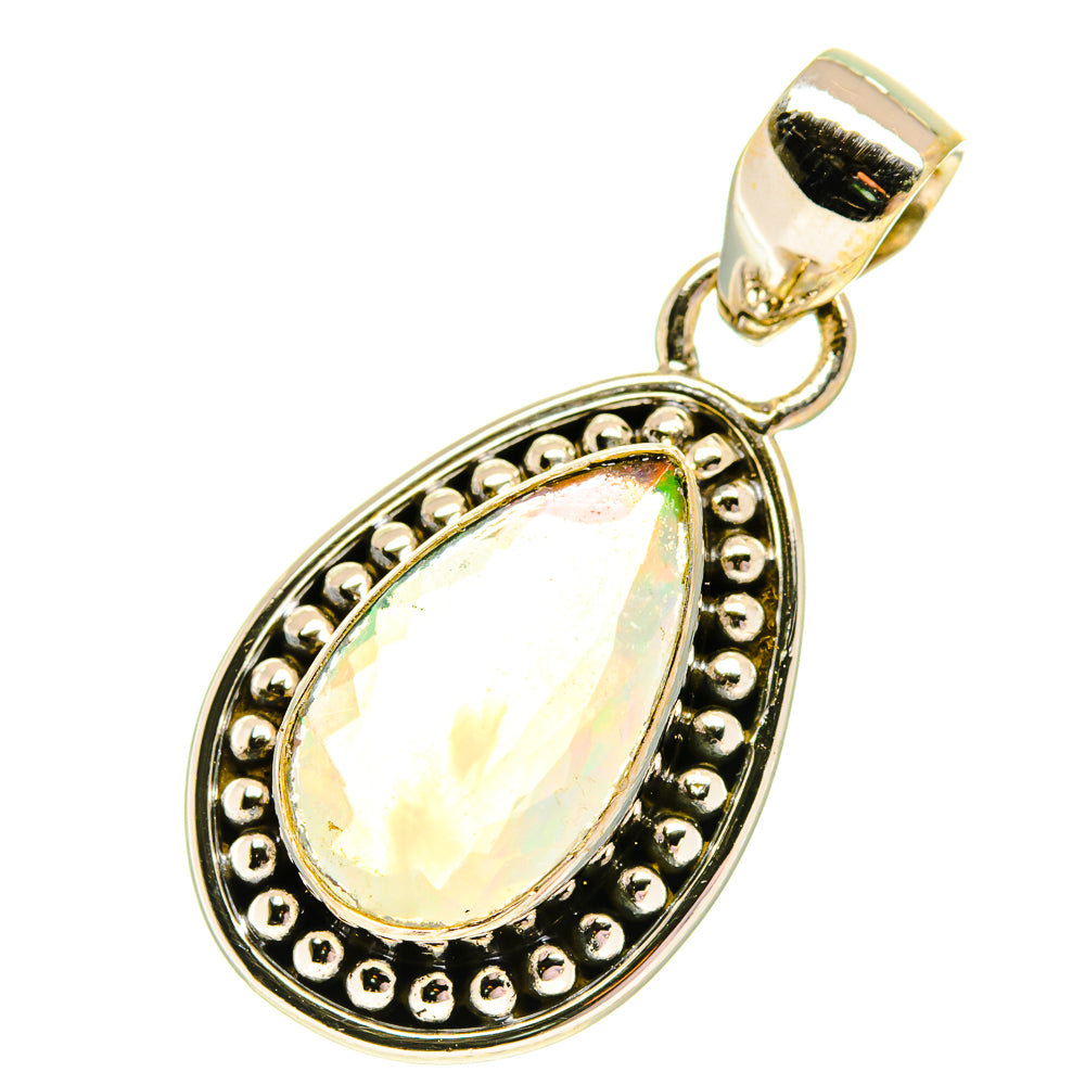 Ethiopian Opal Pendants handcrafted by Anasilvercos - PD760748