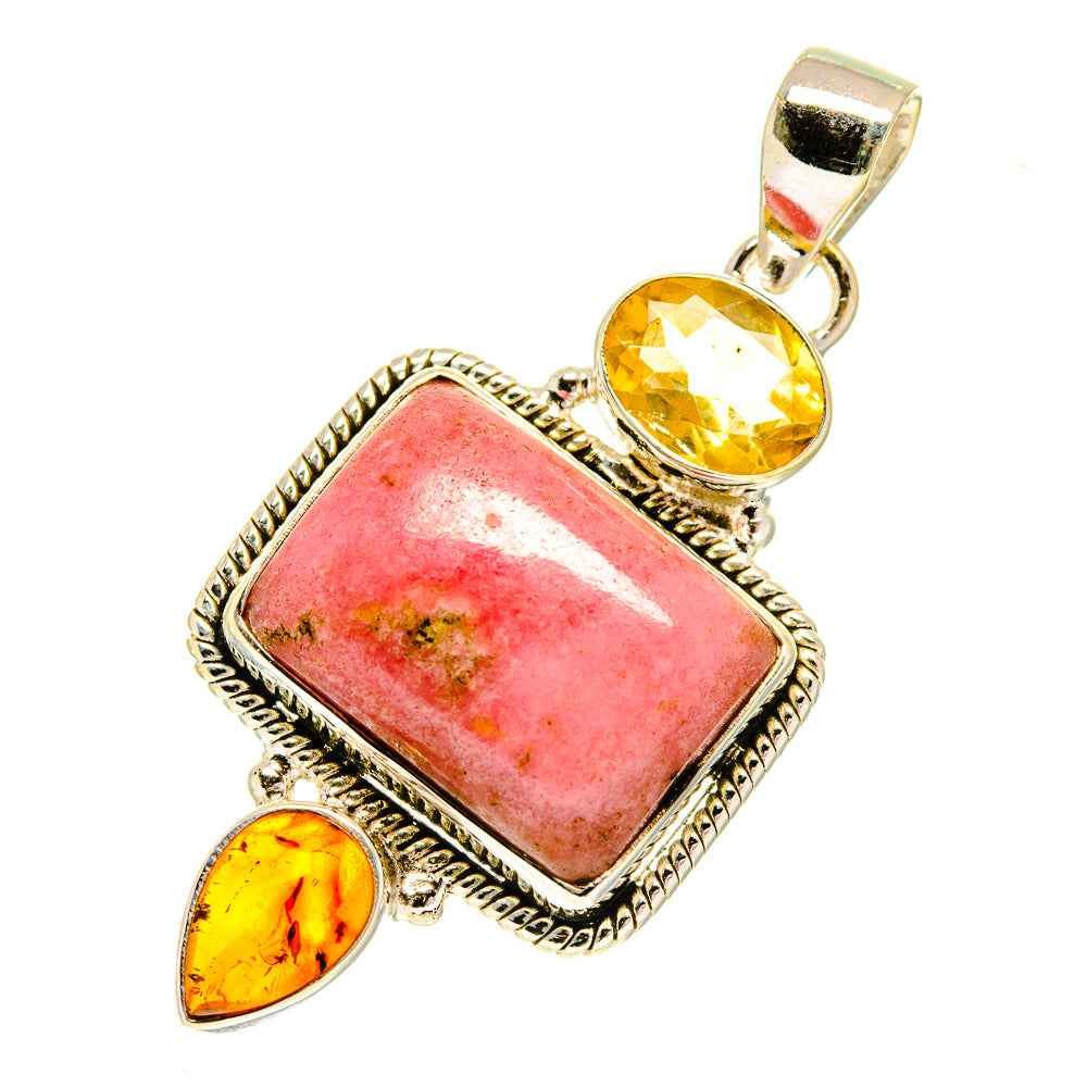 Rhodonite Pendants handcrafted by Anasilvercos - PD760752