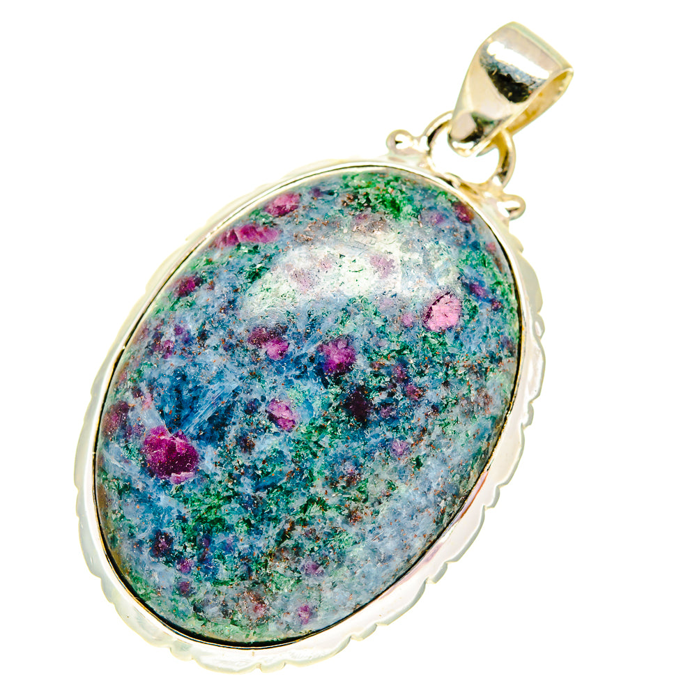 Ruby Fuchsite Pendants handcrafted by Anasilvercos - PD760757