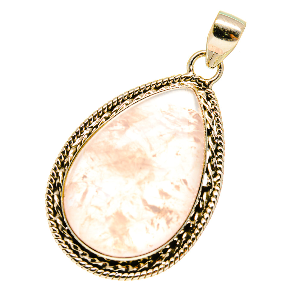 Rose Quartz Pendants handcrafted by Anasilvercos - PD760763