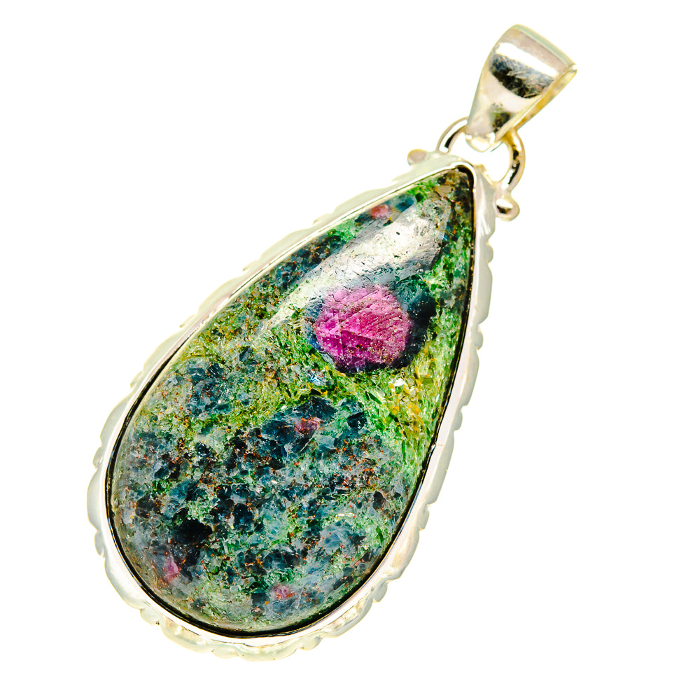 Ruby Fuchsite Pendants handcrafted by Anasilvercos - PD760765
