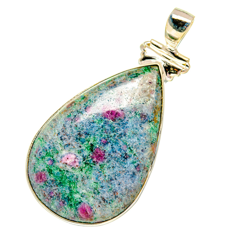 Ruby Fuchsite Pendants handcrafted by Anasilvercos - PD760772