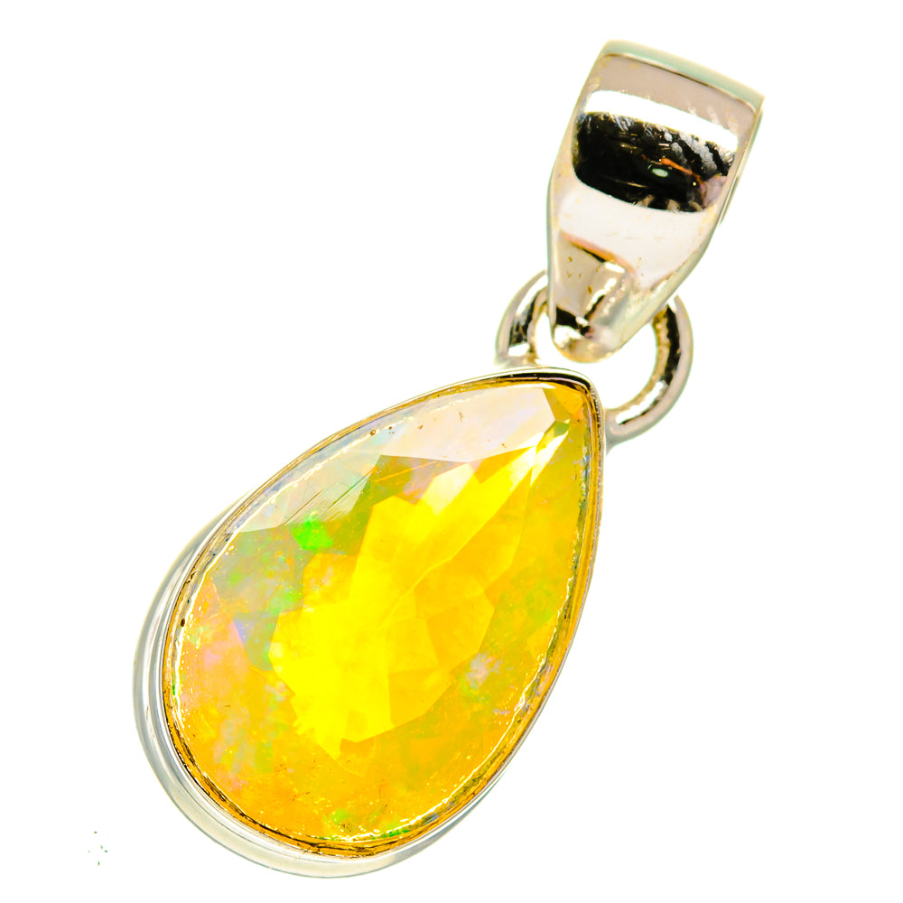 Ethiopian Opal Pendants handcrafted by Anasilvercos - PD760773