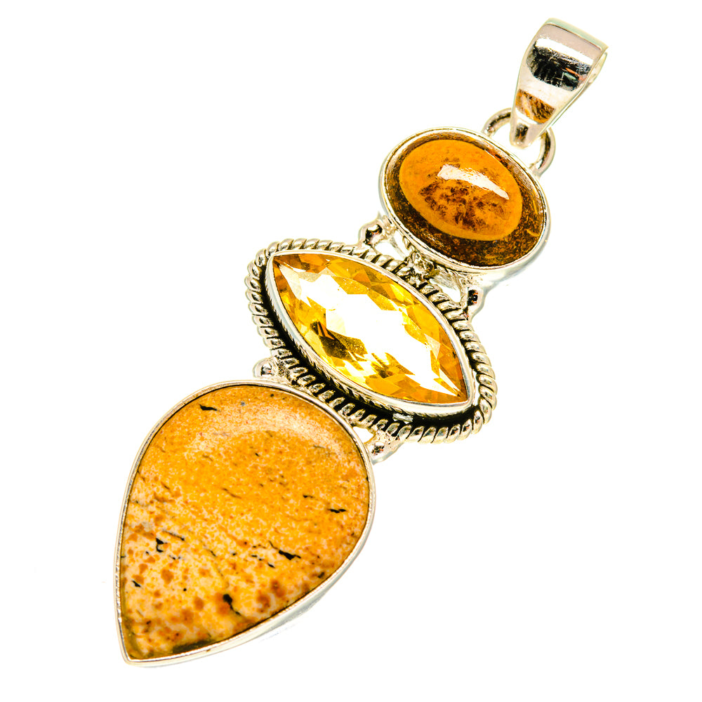Ocean Jasper Pendants handcrafted by Anasilvercos - PD760774
