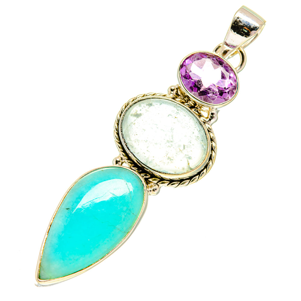 Peruvian Opal Pendants handcrafted by Anasilvercos - PD760782