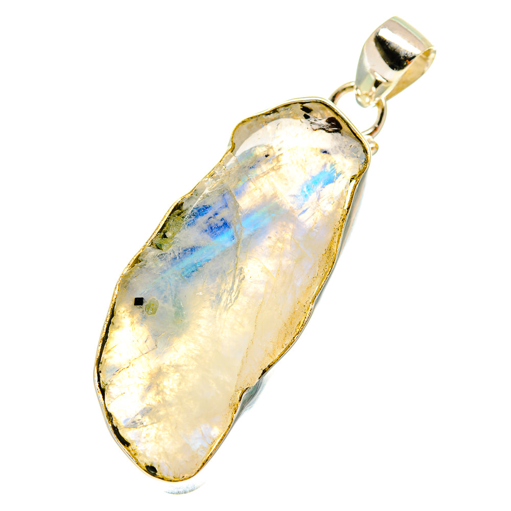 Rainbow Moonstone Pendants handcrafted by Anasilvercos - PD760784