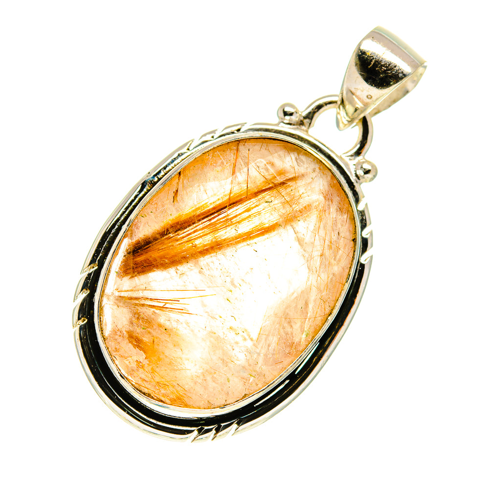 Rutilated Quartz Pendants handcrafted by Anasilvercos - PD760809