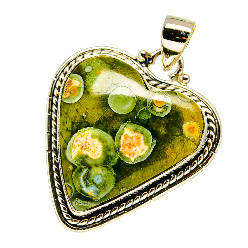 Rainforest Jasper Pendants handcrafted by Anasilvercos - PD760814