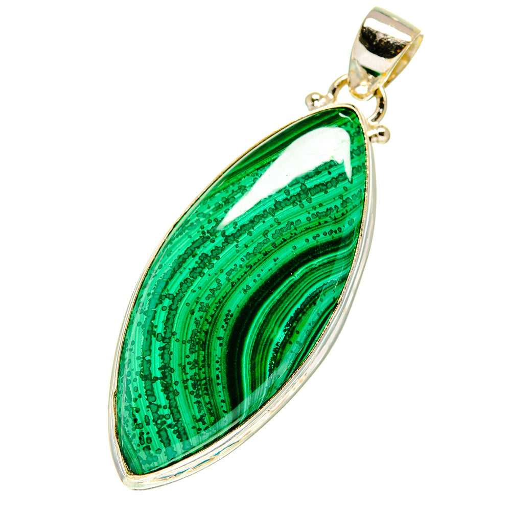 Malachite In Chrysocolla Pendants handcrafted by Anasilvercos - PD760818
