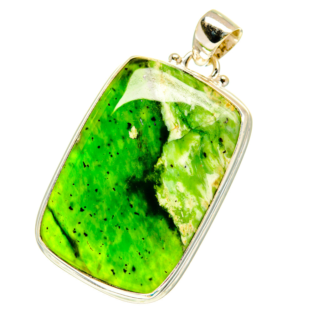Australian Green Opal Pendants handcrafted by Anasilvercos - PD760820