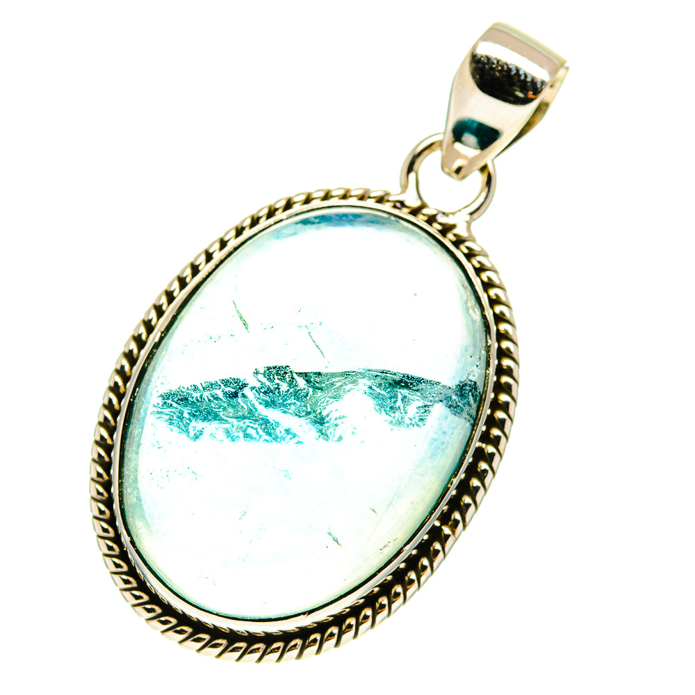 Blue Fluorite Pendants handcrafted by Anasilvercos - PD760824