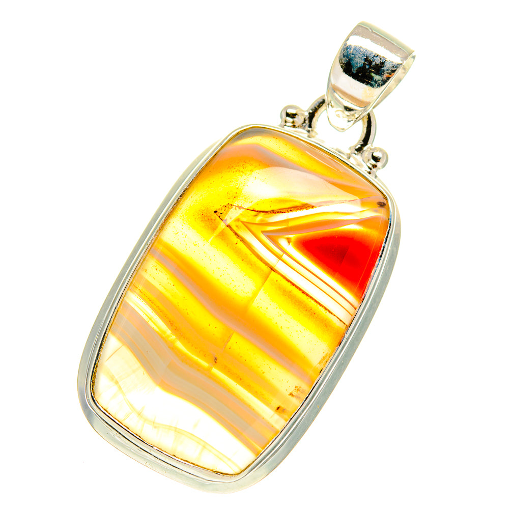 Botswana Agate Pendants handcrafted by Anasilvercos - PD760827