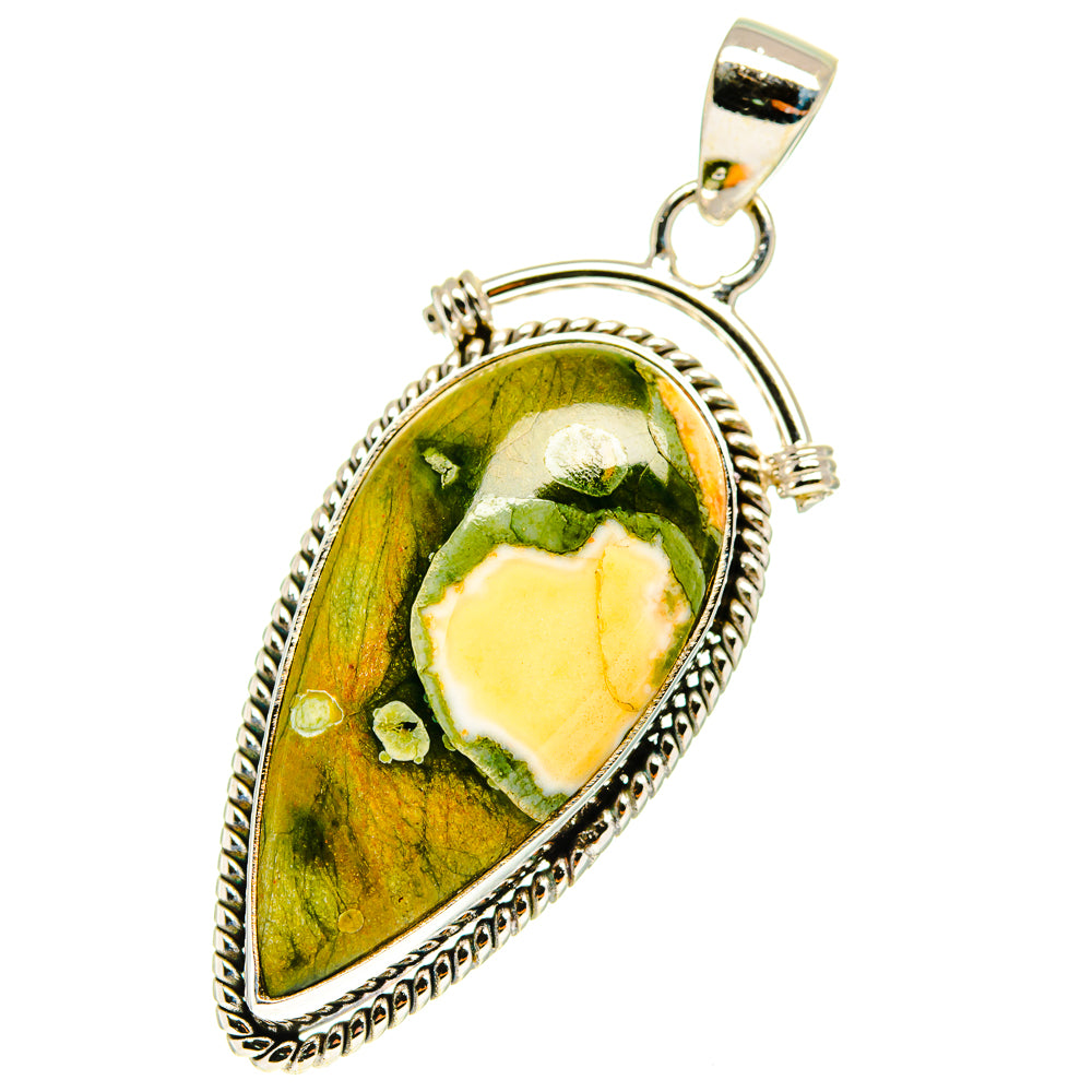 Rainforest Jasper Pendants handcrafted by Anasilvercos - PD760842