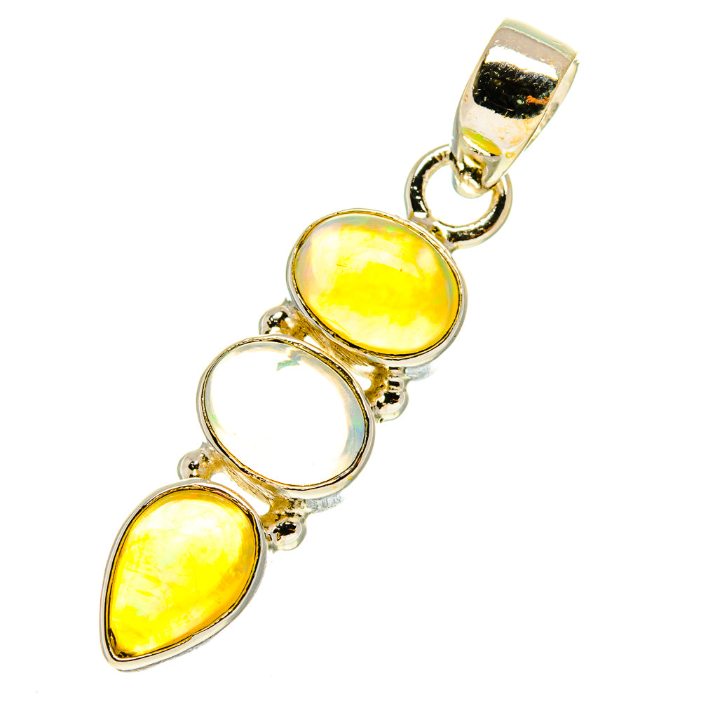 Ethiopian Opal Pendants handcrafted by Anasilvercos - PD760861