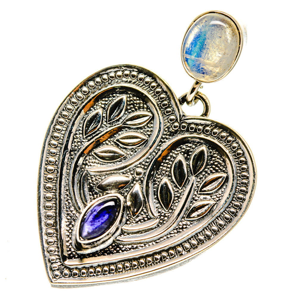 Rainbow Moonstone Pendants handcrafted by Anasilvercos - PD760889