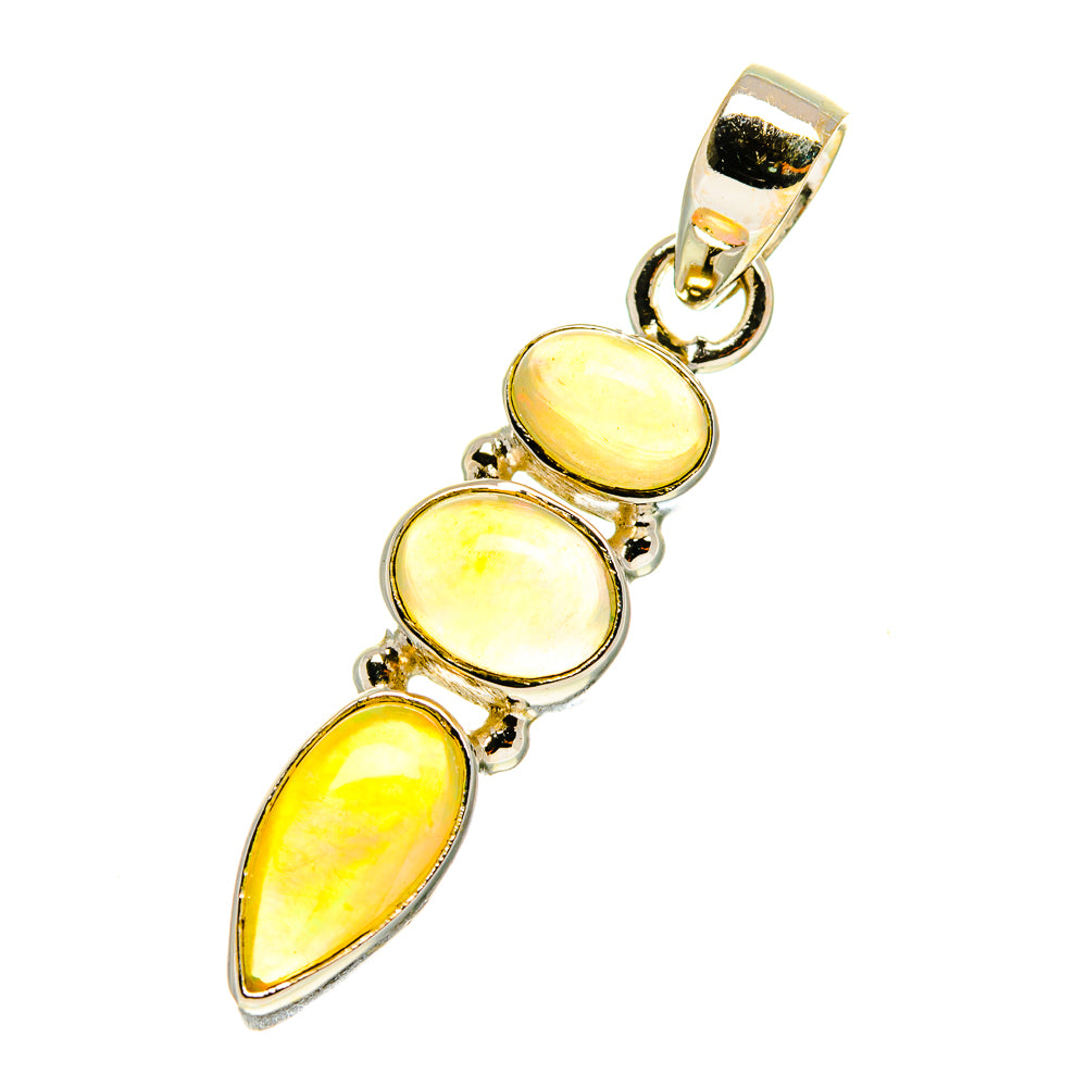 Ethiopian Opal Pendants handcrafted by Anasilvercos - PD760893