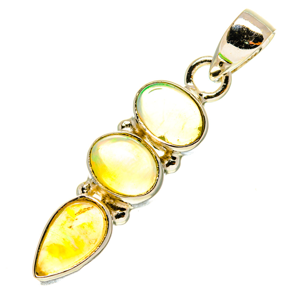 Ethiopian Opal Pendants handcrafted by Anasilvercos - PD760895