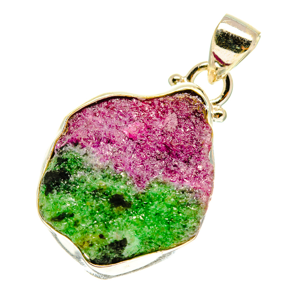 Ruby Zoisite Pendants handcrafted by Anasilvercos - PD760918