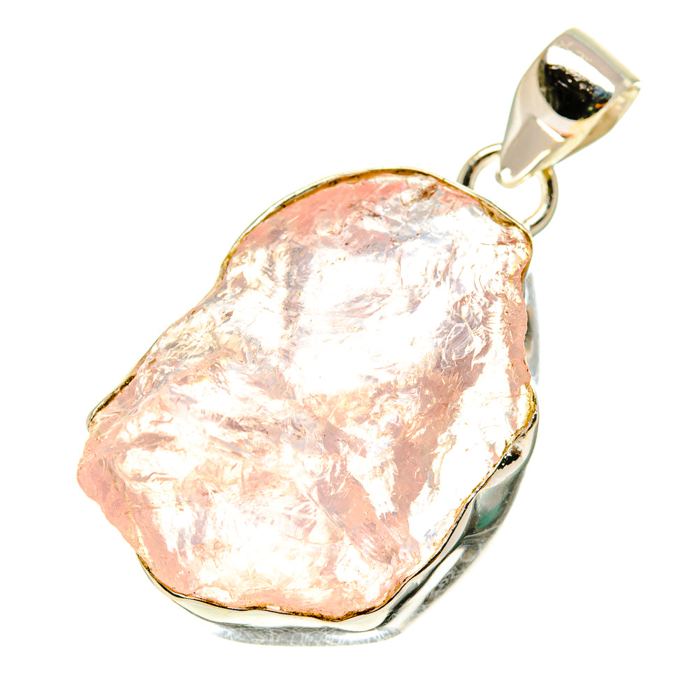 Rose Quartz Pendants handcrafted by Anasilvercos - PD760922
