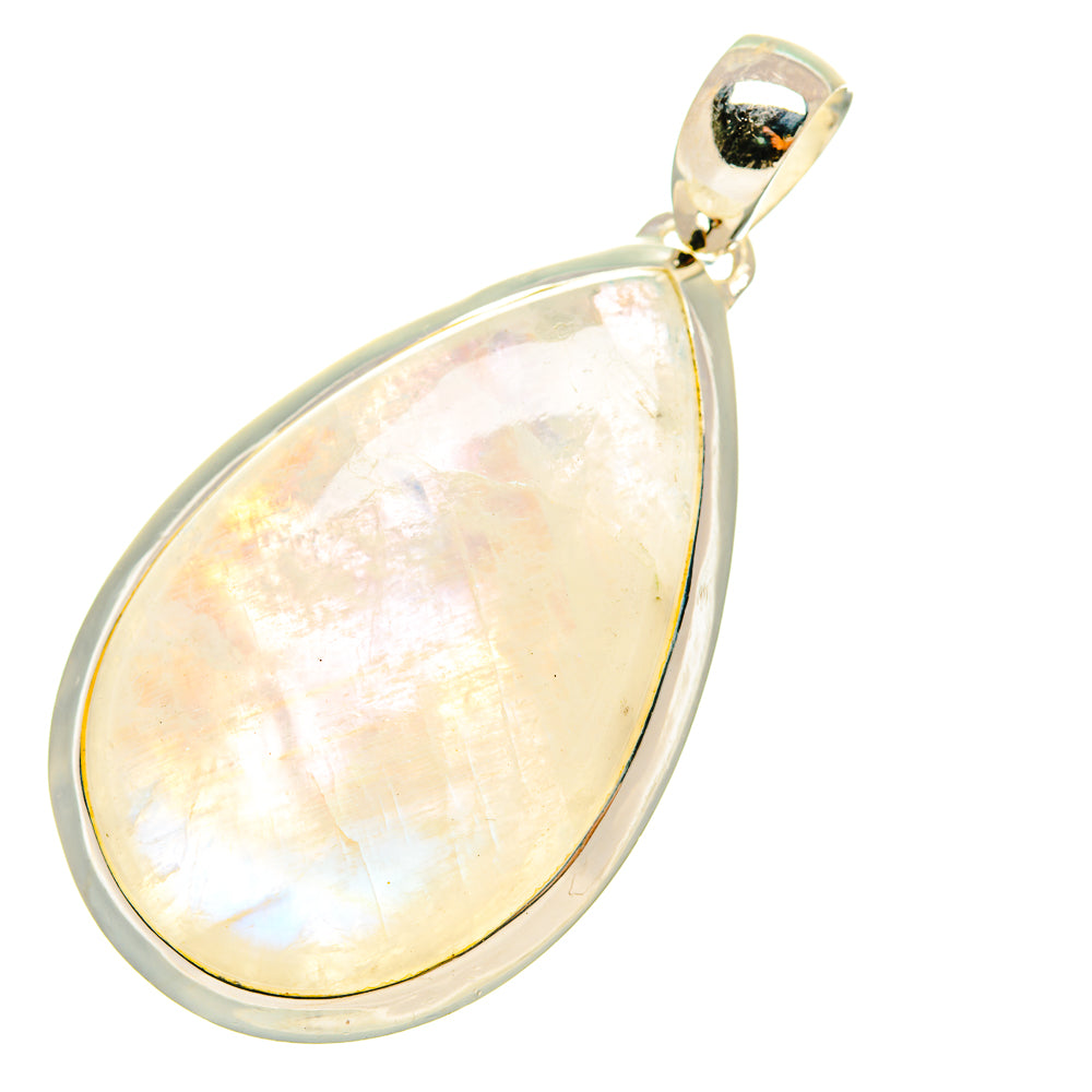 Rainbow Moonstone Pendants handcrafted by Anasilvercos - PD7616