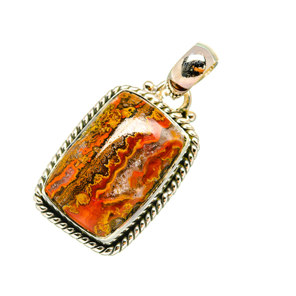 Moroccan Agate Pendants handcrafted by Anasilvercos - PD7629