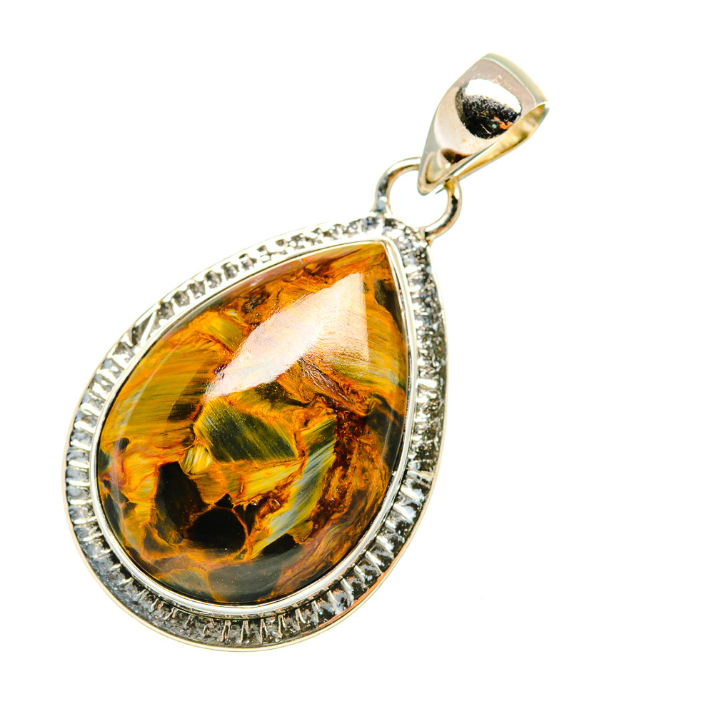 Golden Pietersite Pendants handcrafted by Anasilvercos - PD7630