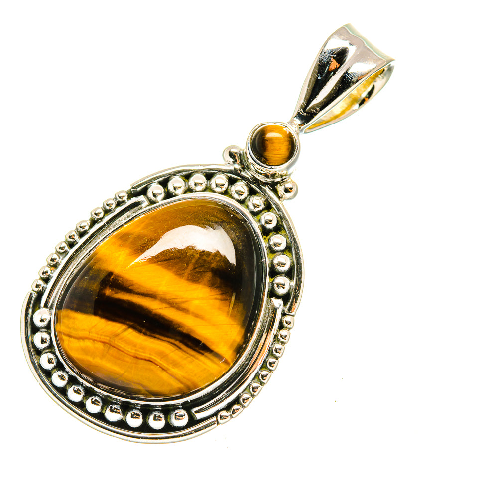 Tiger Eye Pendants handcrafted by Anasilvercos - PD7634
