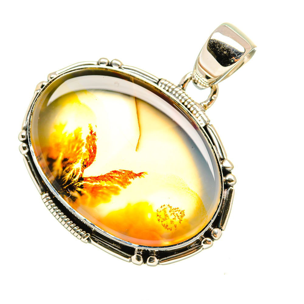 Scenic Dendritic Agate Pendants handcrafted by Anasilvercos - PD7637