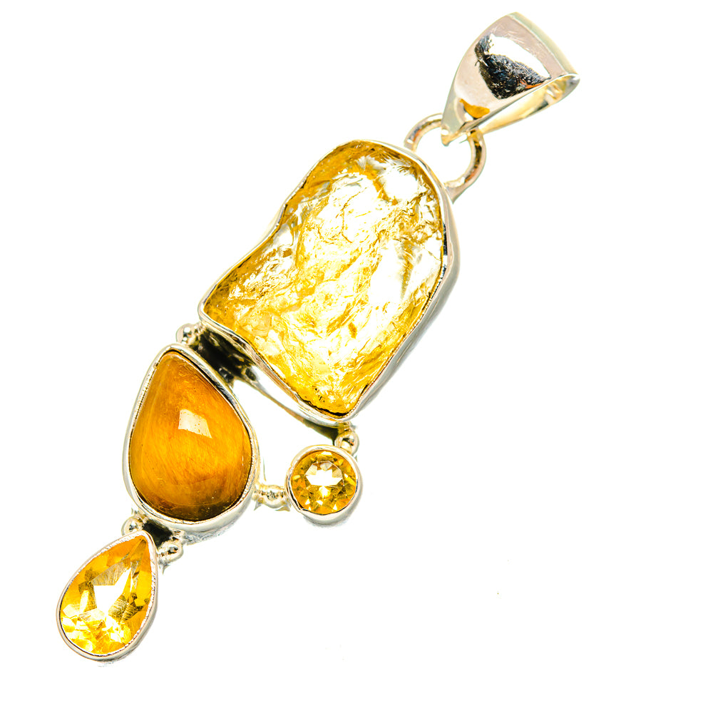 Citrine Pendants handcrafted by Anasilvercos - PD7639