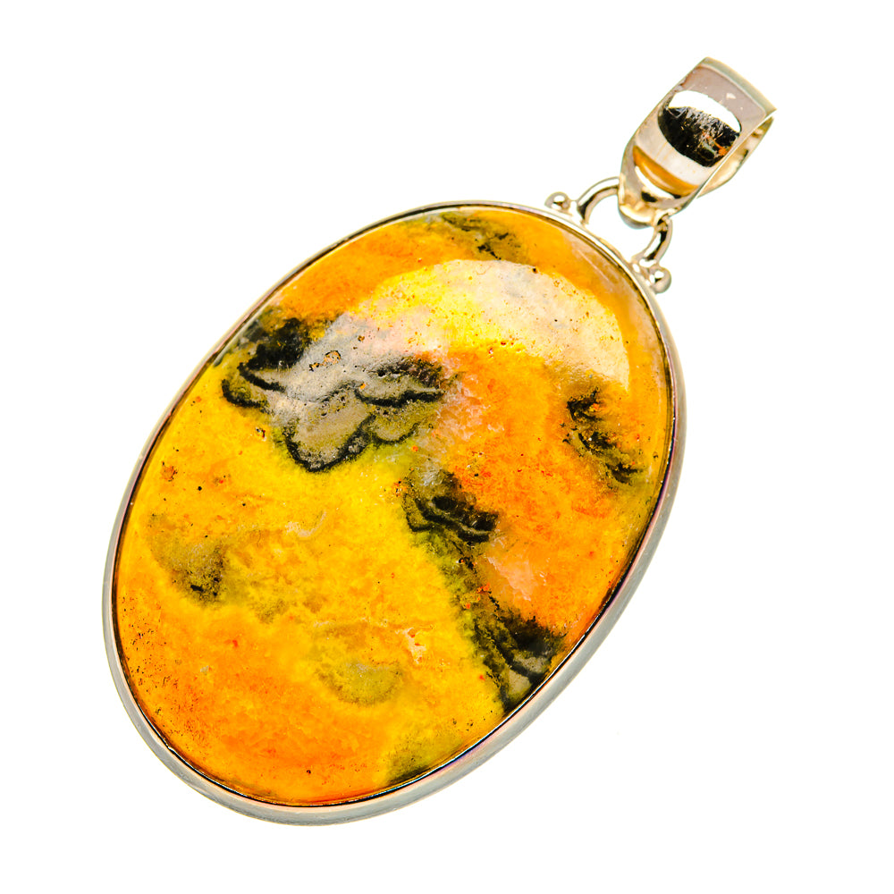 Bumble Bee Jasper Pendants handcrafted by Anasilvercos - PD7646