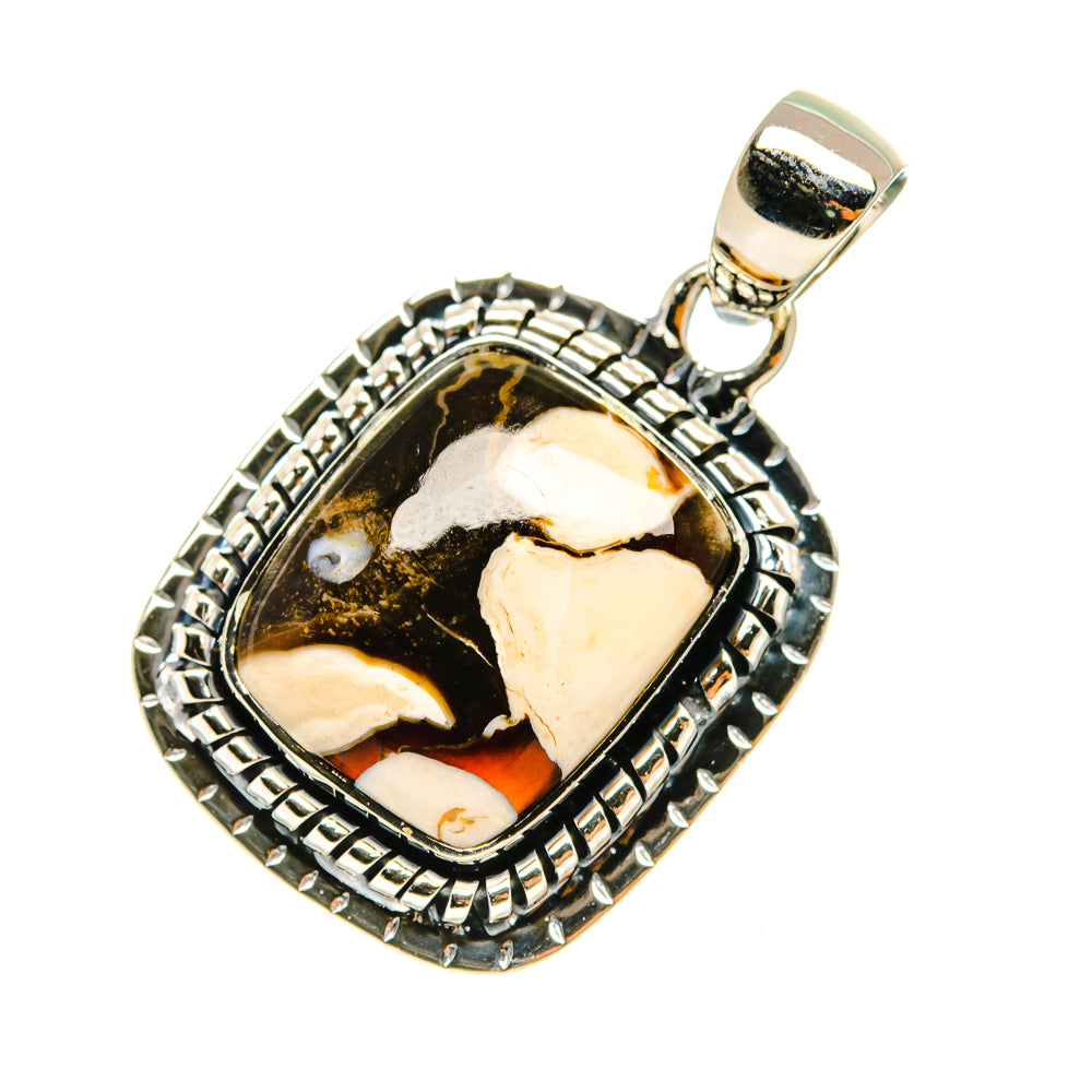 Peanut Wood Jasper Pendants handcrafted by Anasilvercos - PD7650 - Photo 2