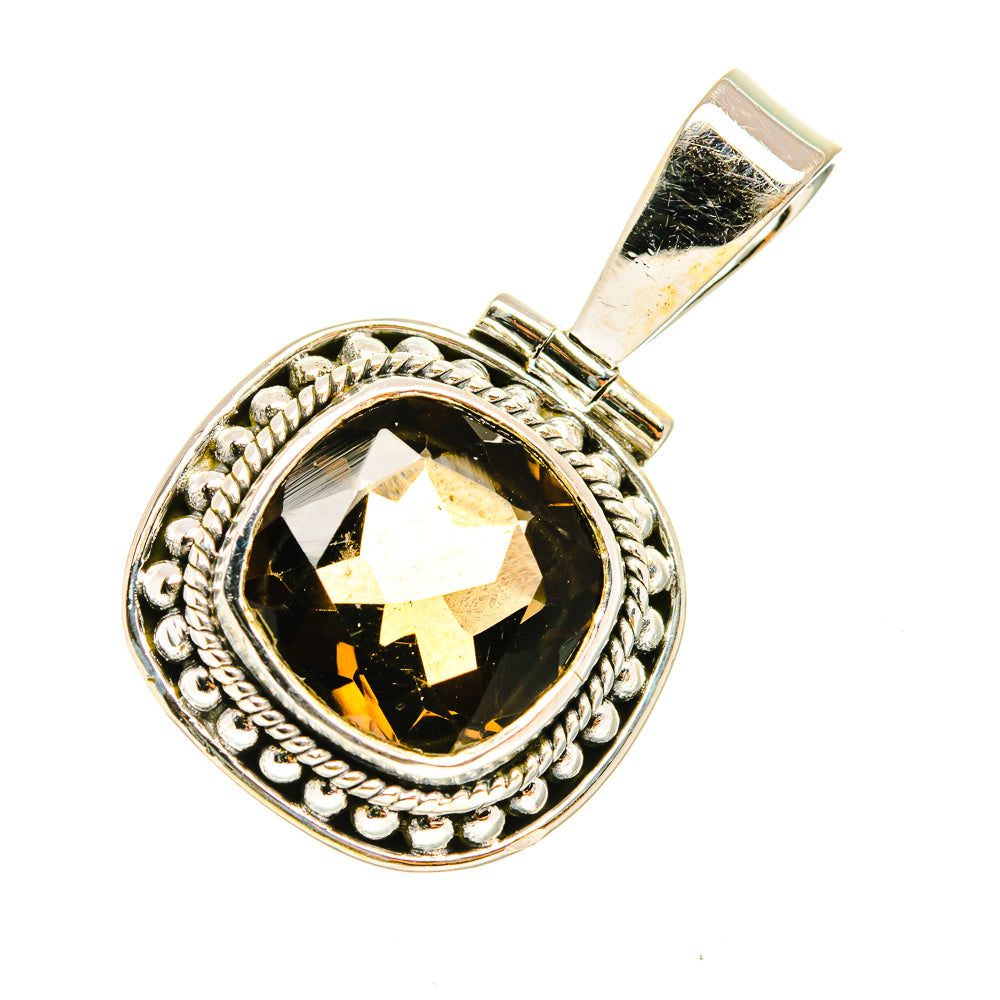 Smoky Quartz Pendants handcrafted by Anasilvercos - PD7651
