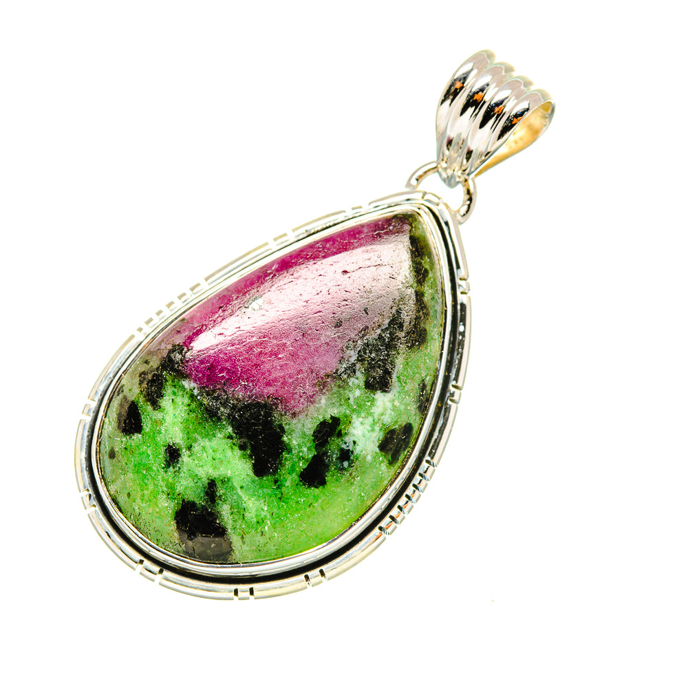 Ruby Zoisite Pendants handcrafted by Anasilvercos - PD7669
