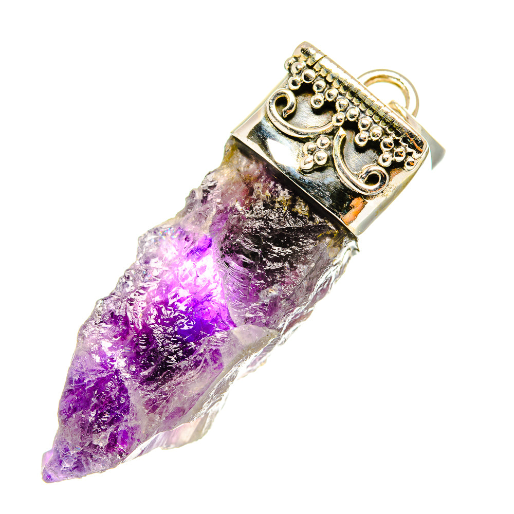 Amethyst Crystal Pendants handcrafted by Anasilvercos - PD7670