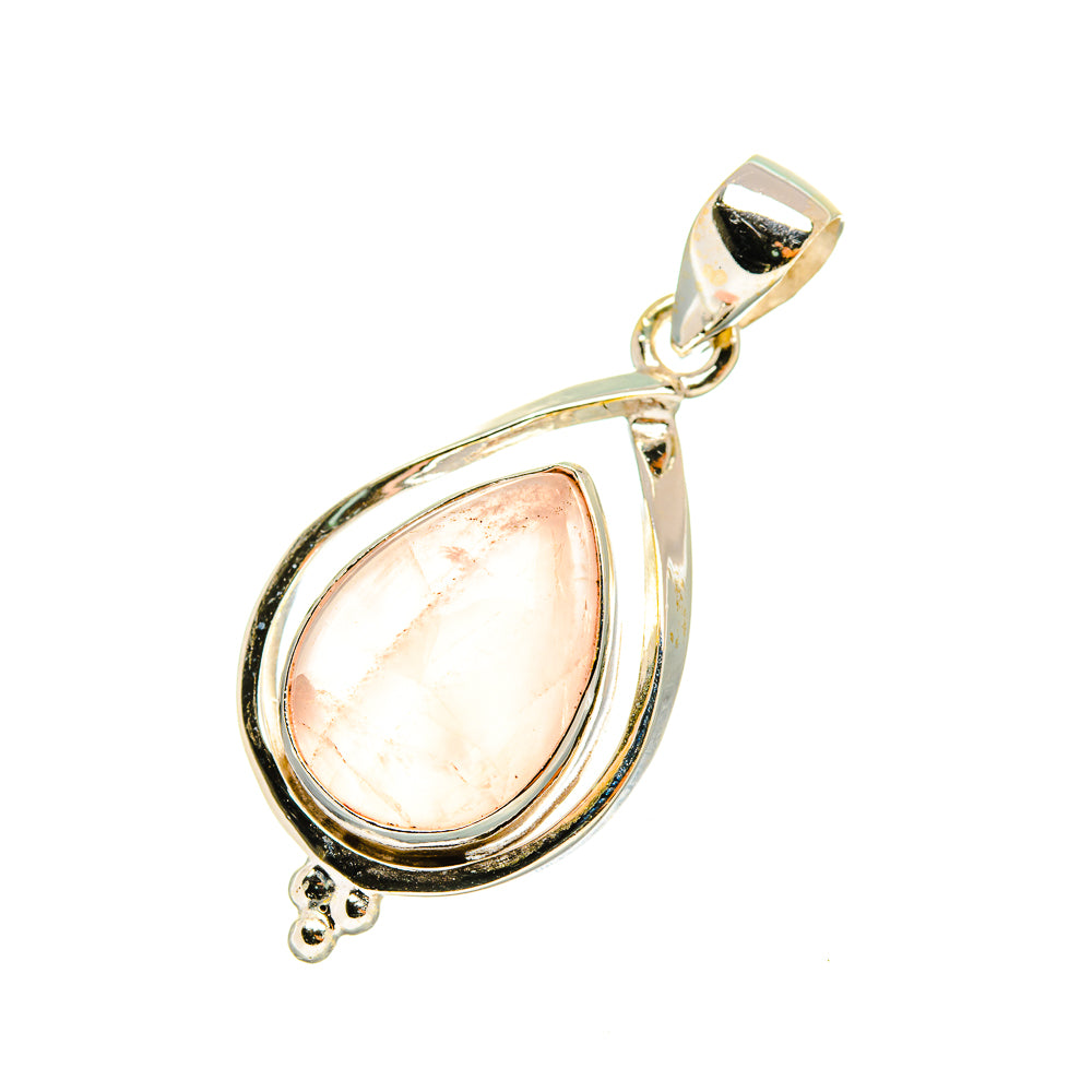 Rose Quartz Pendants handcrafted by Anasilvercos - PD7681