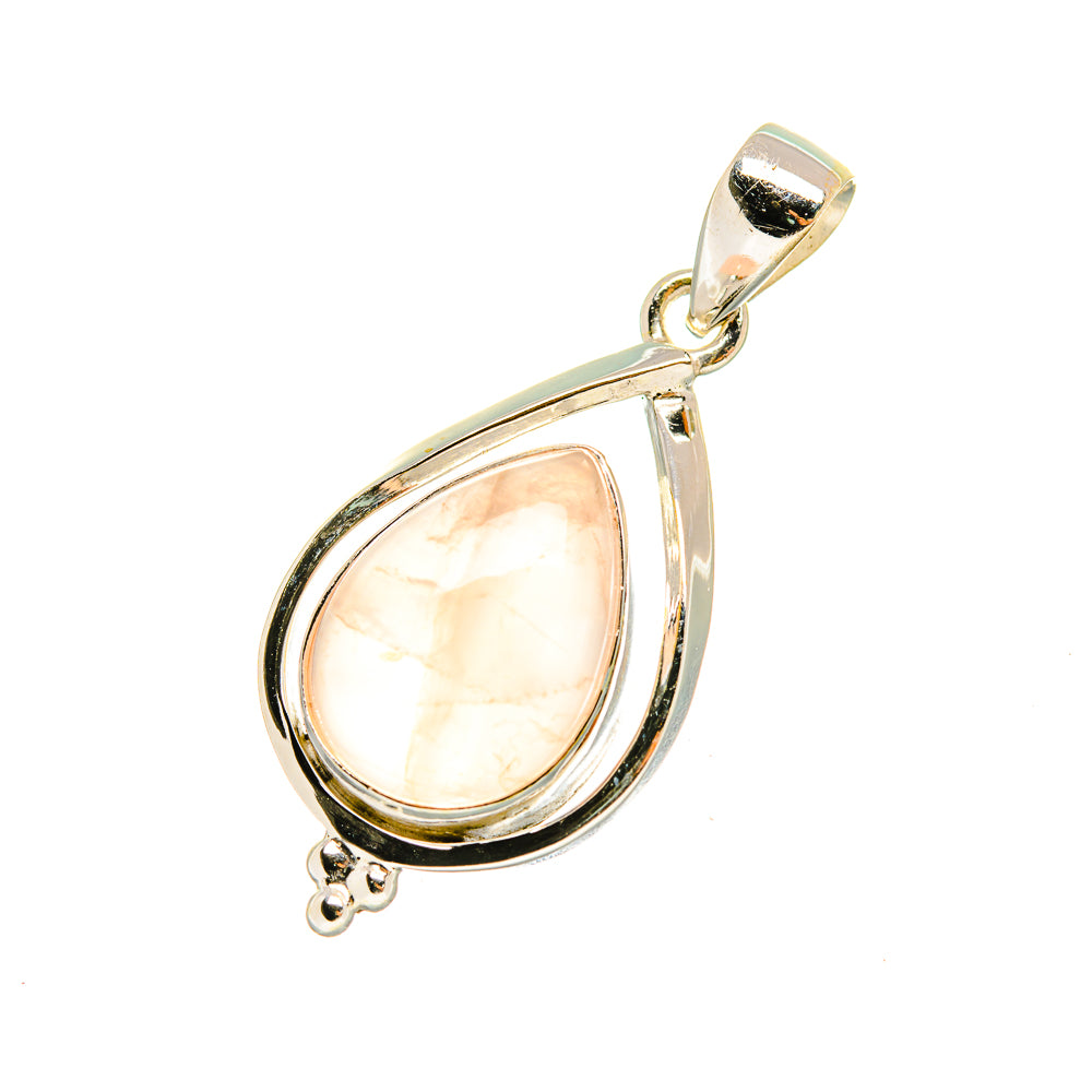 Rose Quartz Pendants handcrafted by Anasilvercos - PD7684