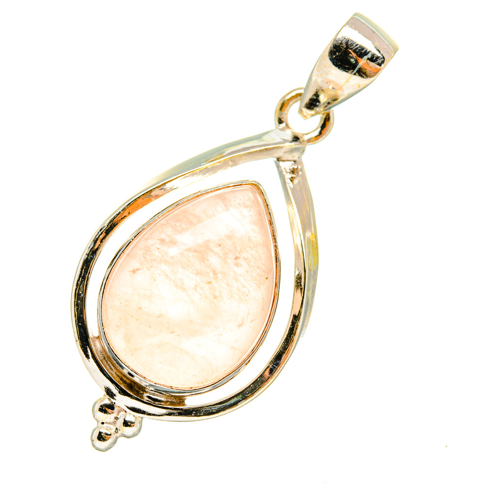Rose Quartz Pendants handcrafted by Anasilvercos - PD7686