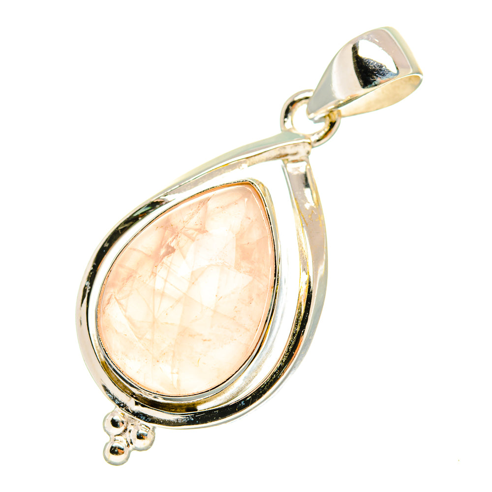 Rose Quartz Pendants handcrafted by Anasilvercos - PD7688