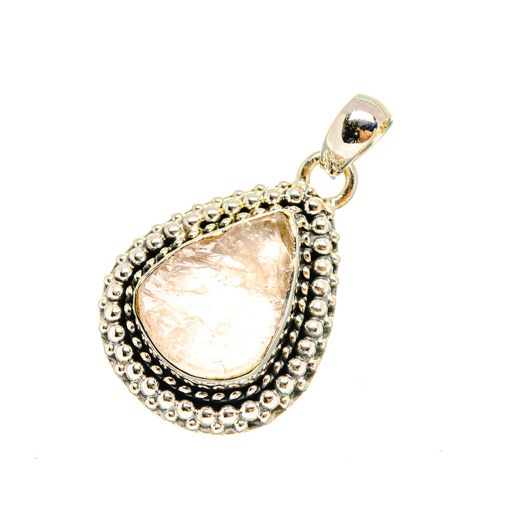 Rose Quartz Pendants handcrafted by Anasilvercos - PD7691