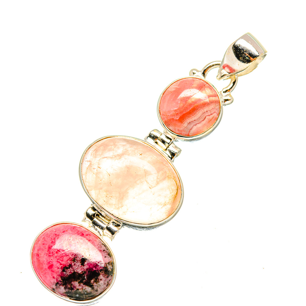 Rhodonite Pendants handcrafted by Anasilvercos - PD7694