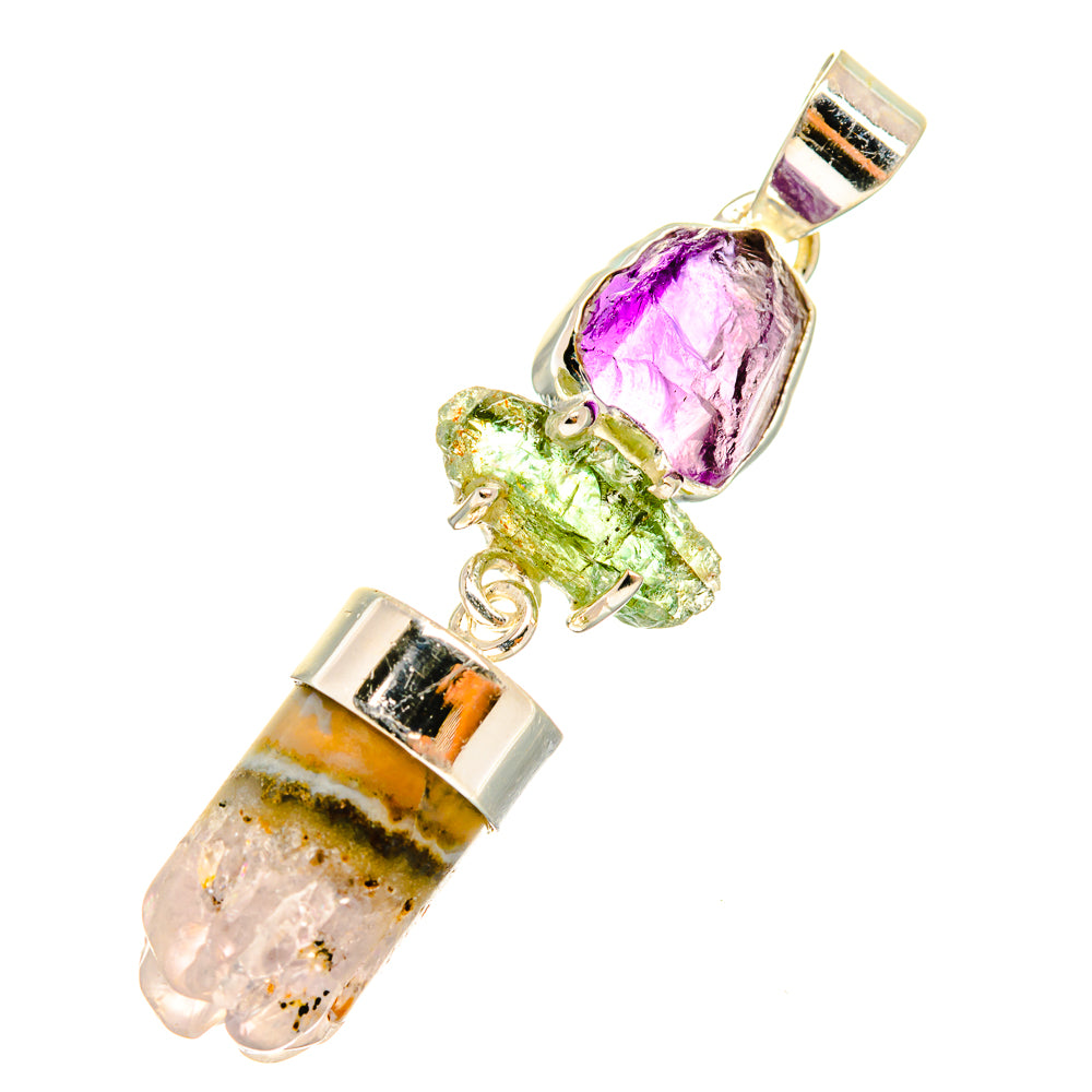 Amethyst Stalactite Pendants handcrafted by Anasilvercos - PD7703