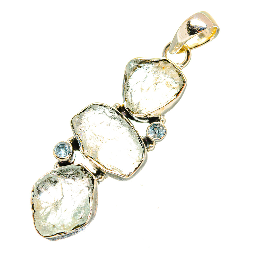 Aquamarine Pendants handcrafted by Anasilvercos - PD7716
