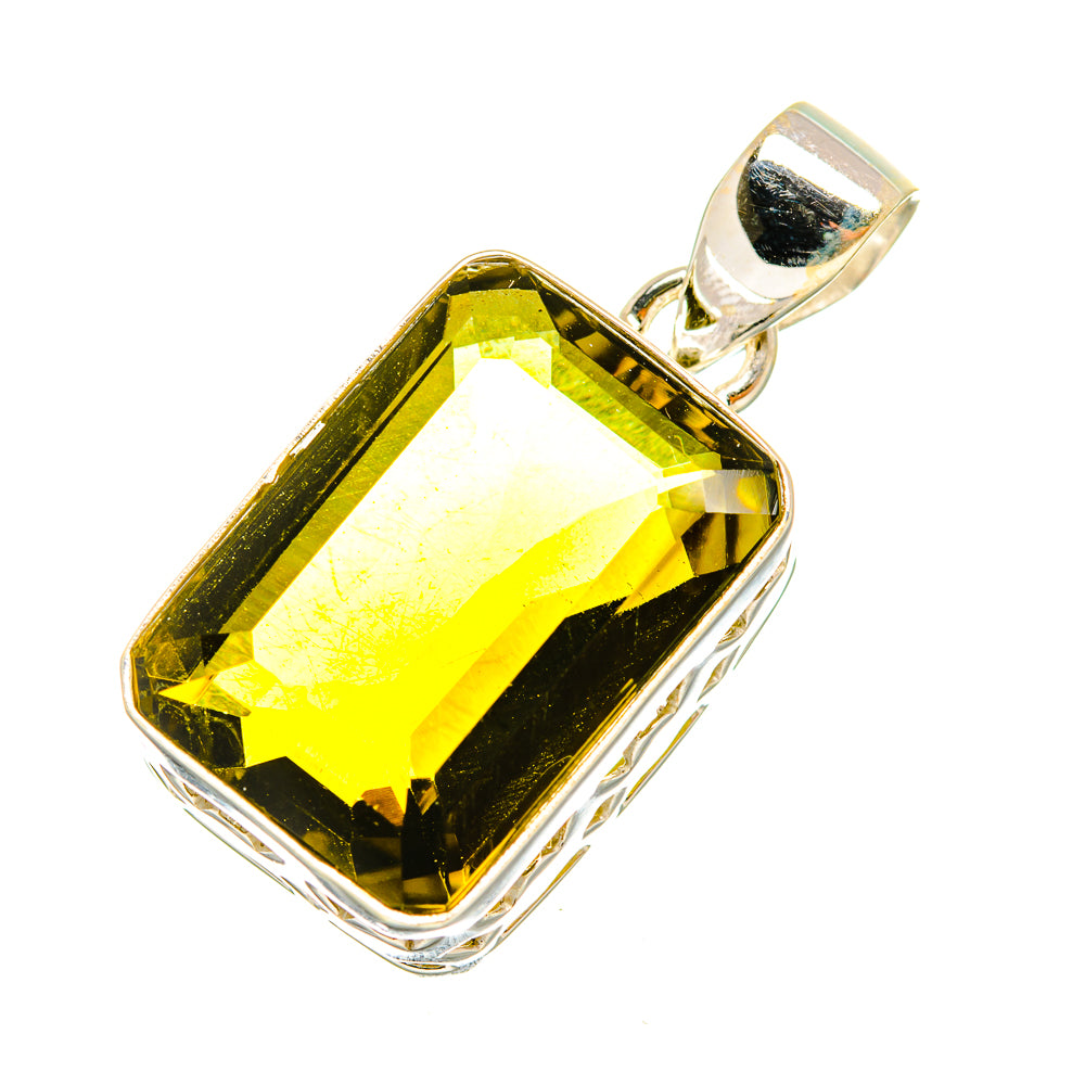 Olive Quartz Pendants handcrafted by Anasilvercos - PD7725
