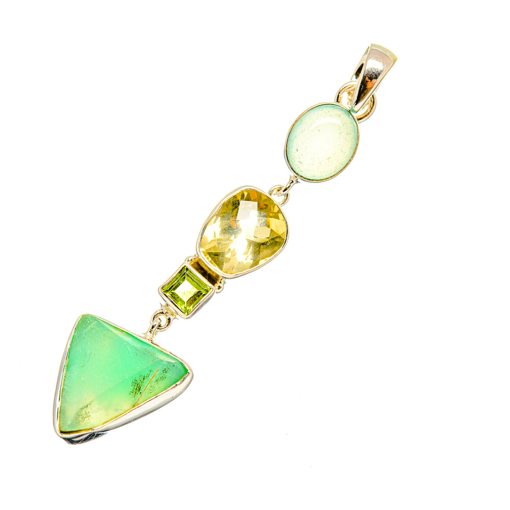Chrysoprase Pendants handcrafted by Anasilvercos - PD7742
