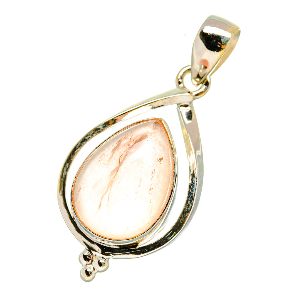 Rose Quartz Pendants handcrafted by Anasilvercos - PD7765